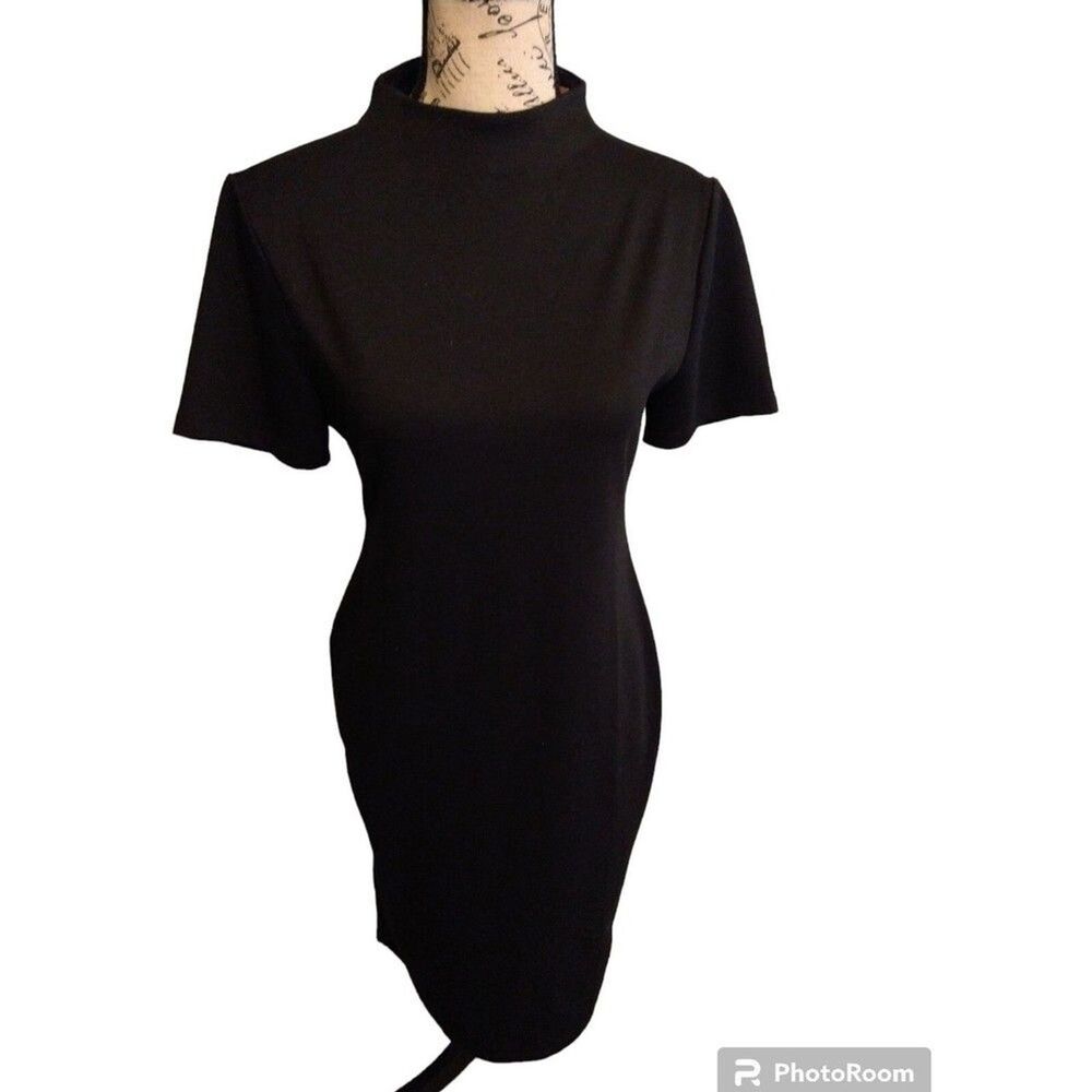 Philosophy black short sleeve medium dress